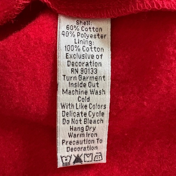 Quacker Factory Red Patriotic Rhinestone Zip Hoodie Americana Navy Small NWT - Picture 6 of 7